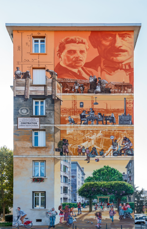 Cité Tony Garnier with gabled walls, F - Lyon